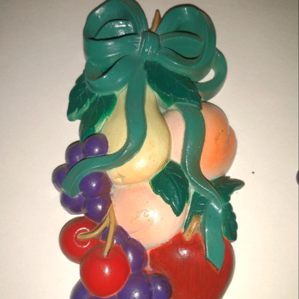 Burwood Set of Vintage Fruit wall hangers